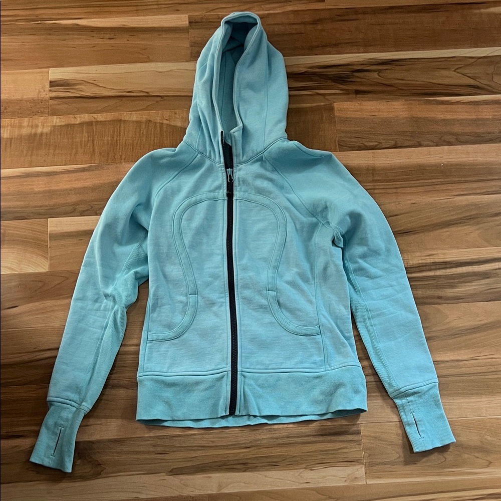 lululemon athletica Light Blue Zip-Up Hoodie